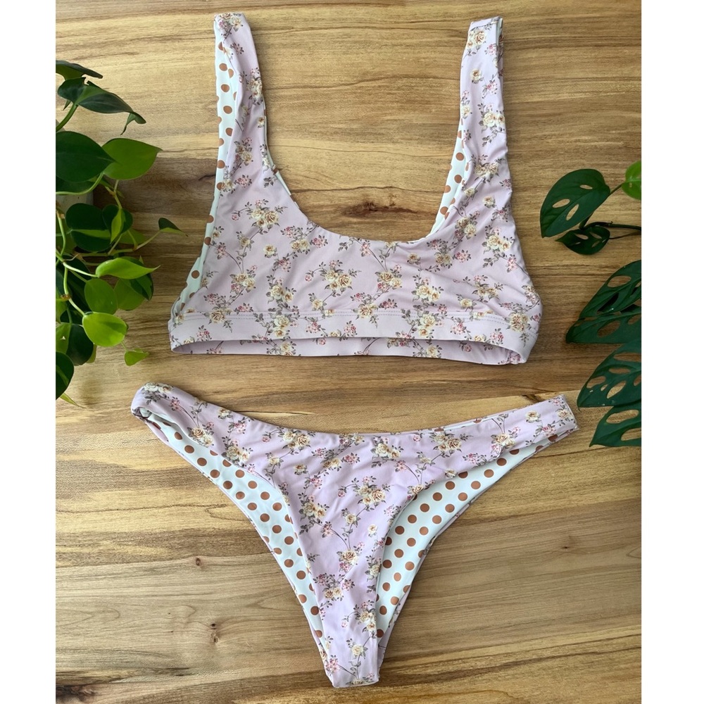 Dippin daisys floral bikini NWOT